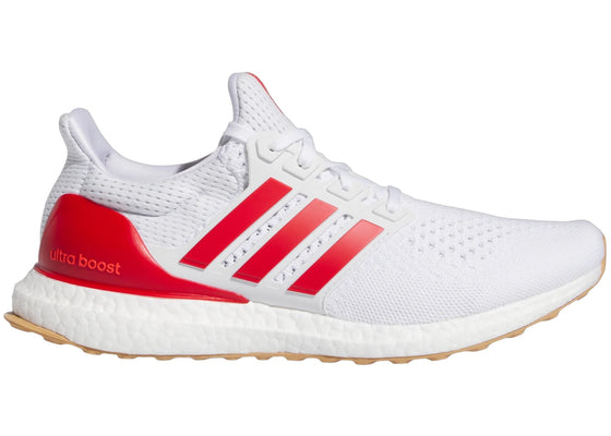 adidas Ultra Boost 1.0 Cloud White Better Scarlet Gum sneakers - authentic adidas shoes