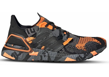 adidas Ultra Boost 20 Geometric Pack Black Signal Orange - authentic adidas sneakers
