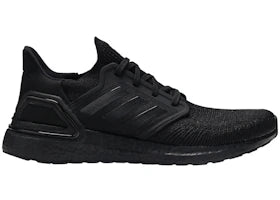 adidas Ultra Boost 20 Triple Black Red Fluo