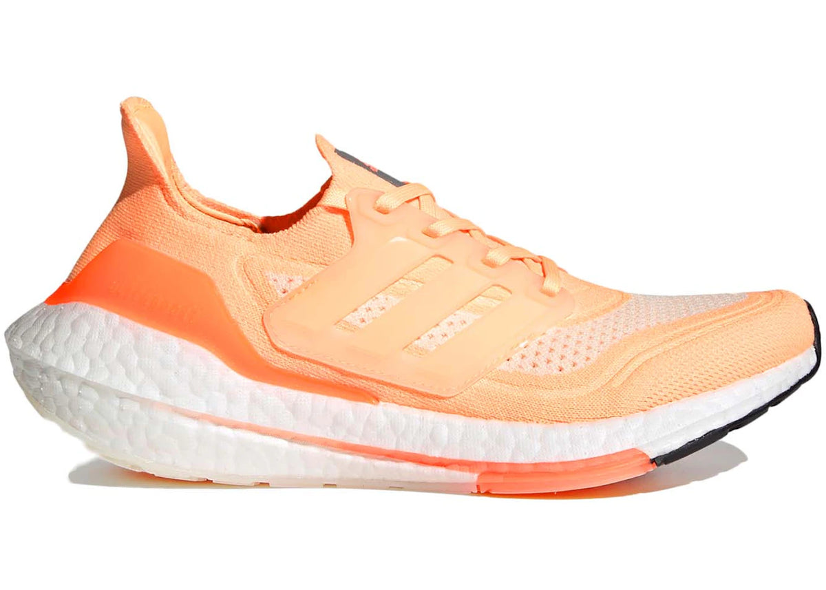 adidas Ultra Boost 21 White Acid Orange (Women's) - vue 360