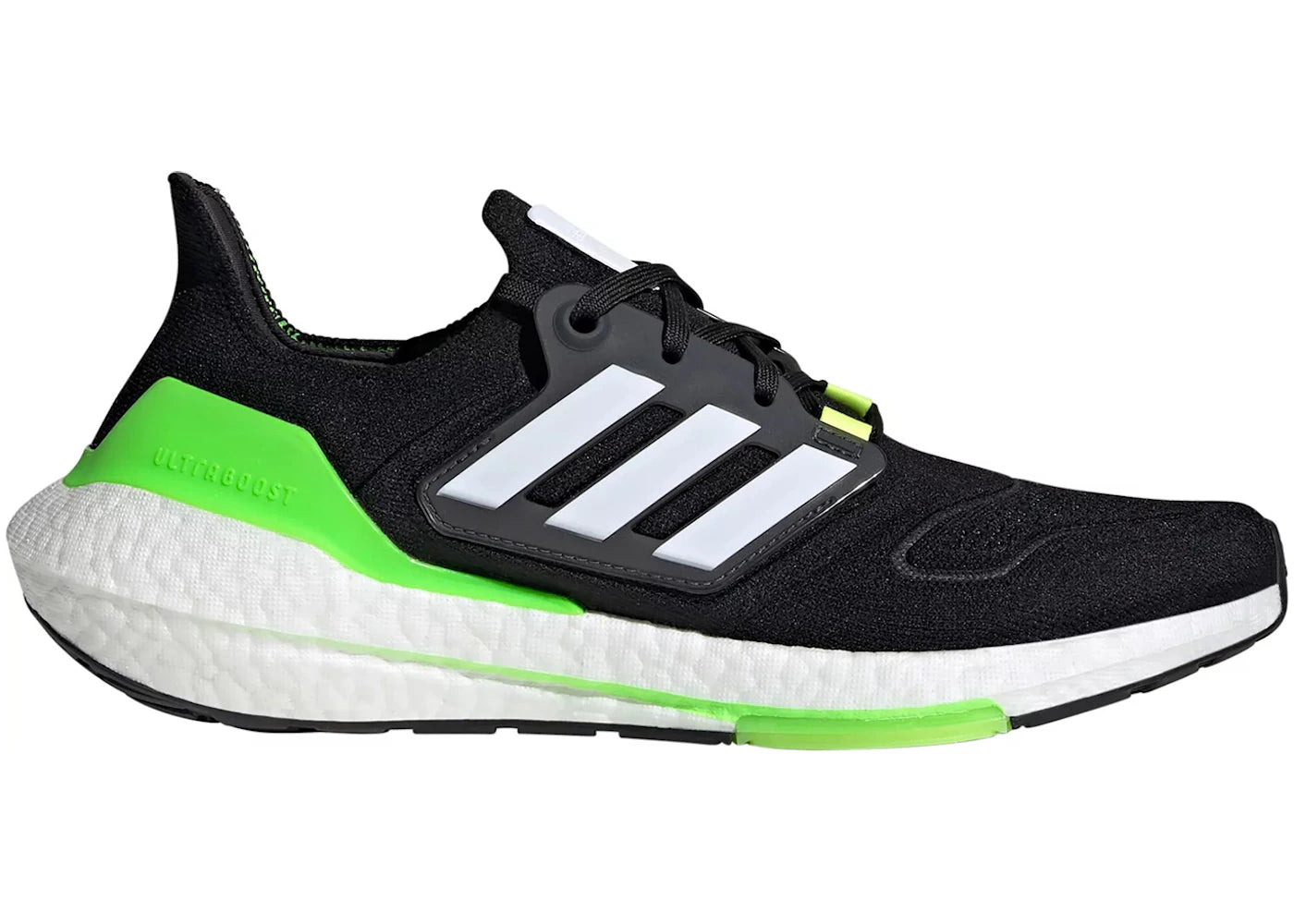 adidas Ultra Boost 22 Core Black Solar Green - vue 360
