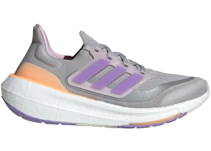 adidas Ultra Boost Light Grey Violet Fusion Acid Orange (Women's) - sneakers view 2