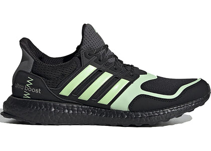adidas Ultra Boost S&L Core Black Glow Green - sneakers view 2