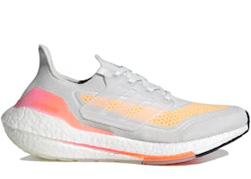 adidas Ultra Boost 21 White Acid Orange (Women's)