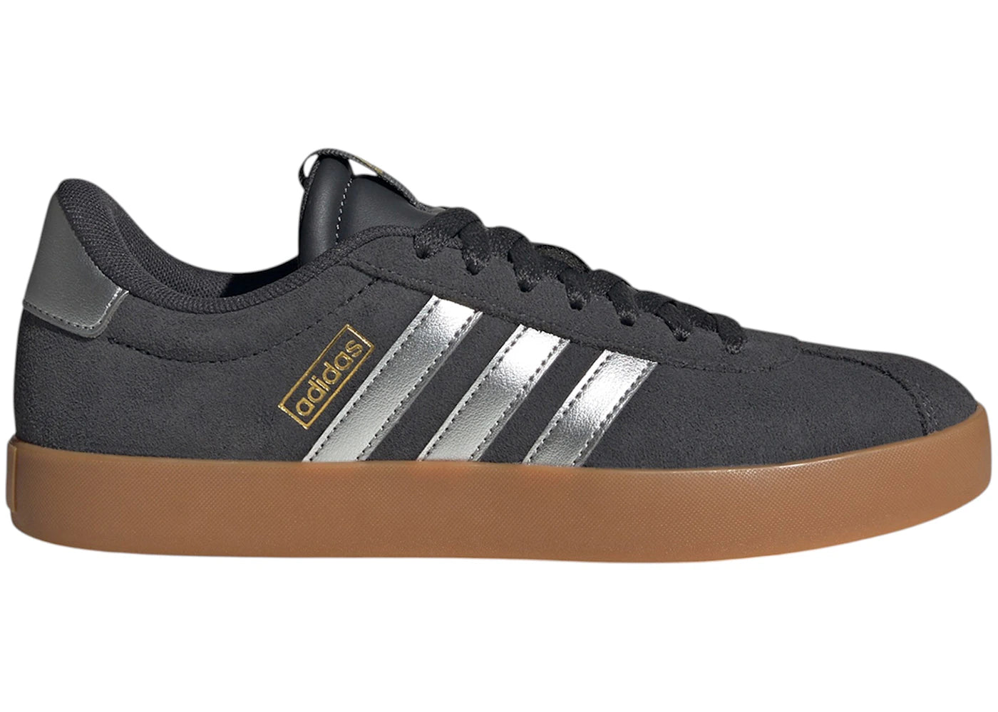 adidas VL Court 3.0 Carbon Silver Metallic Gold (Women's) - vue 360