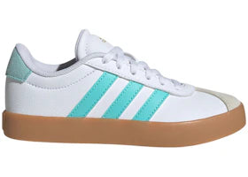 adidas VL Court 3.0 Cloud White Flash Aqua Alumina (GS) - authentic adidas sneakers