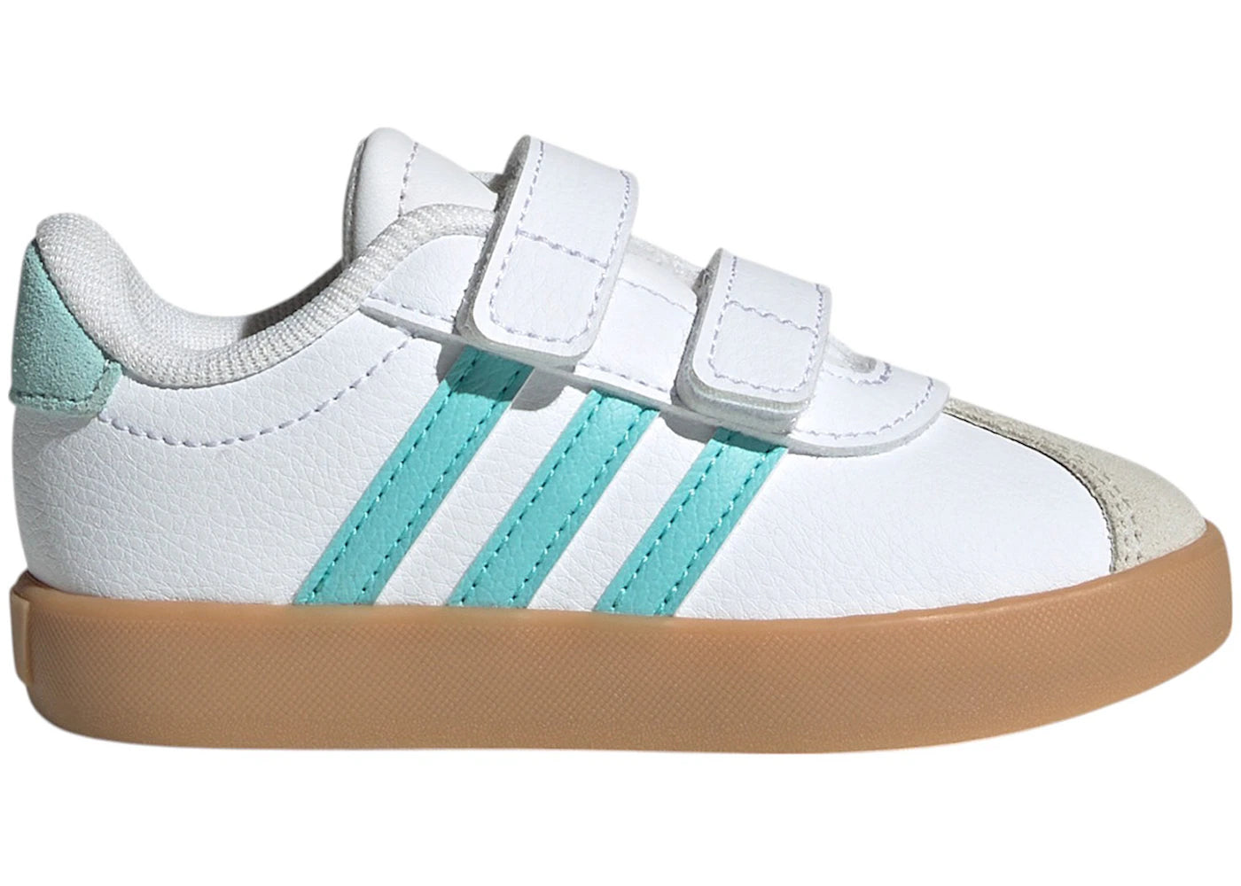 adidas VL Court 3.0 Cloud White Flash Aqua Alumina (TD) - vue secondaire A