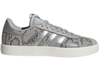 adidas VL Court 3.0 Grey Two Silver Metallic Snakeskin (Women's)