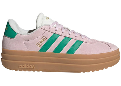 adidas VL Court Bold Clear Pink Court Green Core White (Women's) - authentic adidas sneakers