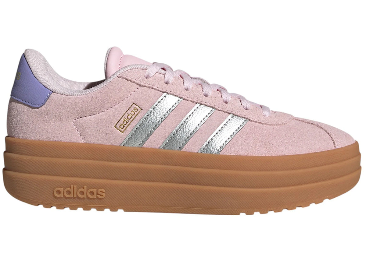 adidas VL Court Bold Clear Pink Silver Metallic Gold Metallic (GS) - vue secondaire A
