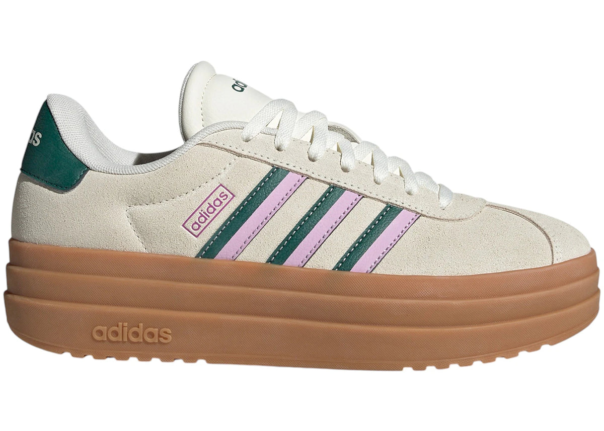 adidas VL Court Bold Off White Collegiate Green Bliss Lilac (Women's) - vue secondaire A