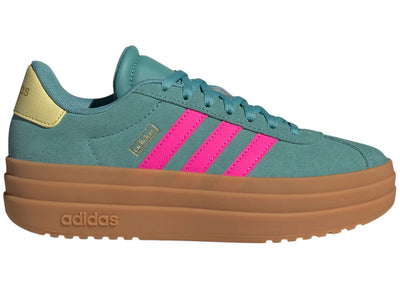 adidas VL Court Bold Powder Teal Shock Pink Powder Yellow (GS)