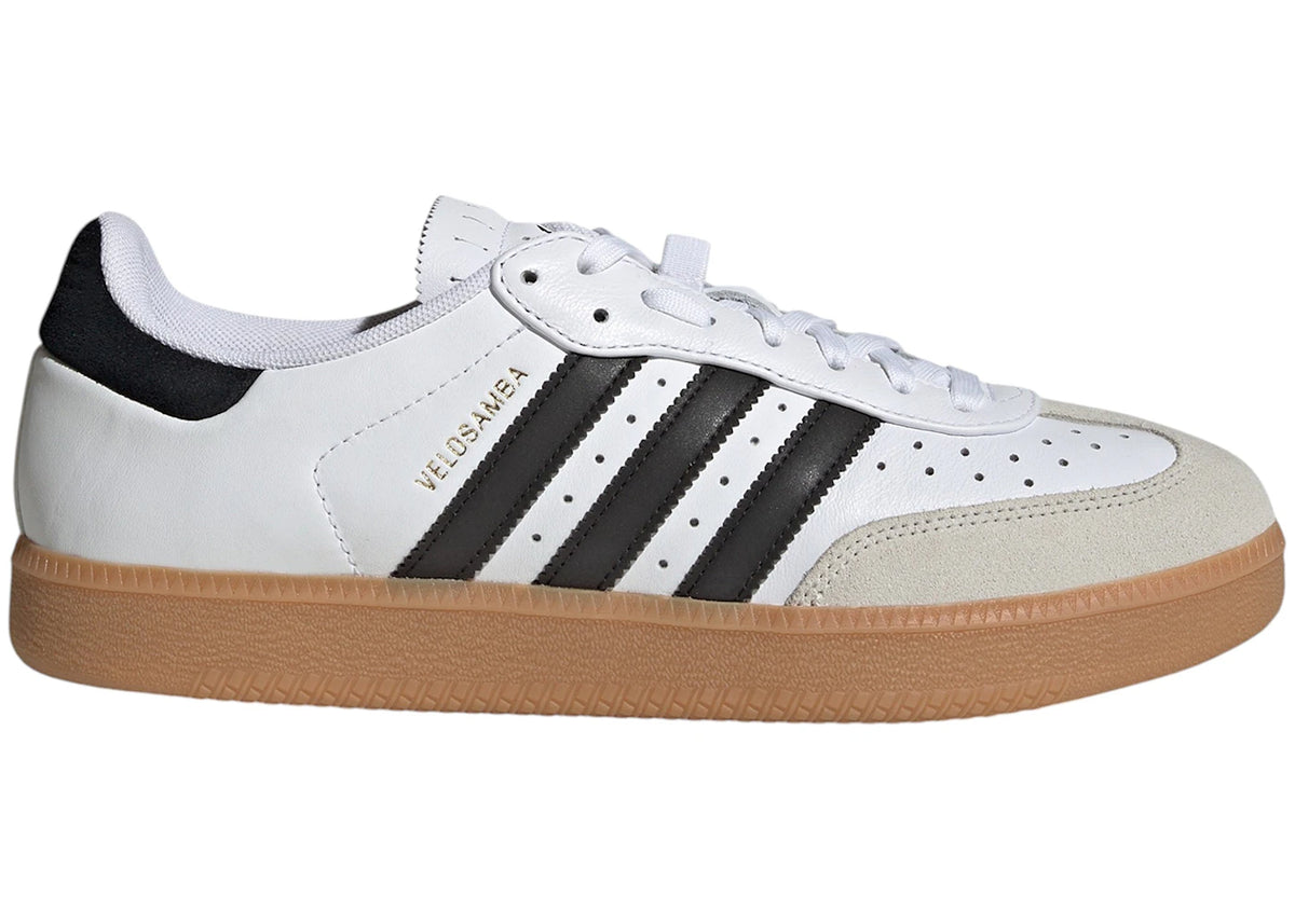 adidas Velosamba Leather White Black Gold Metallic - vue secondaire A