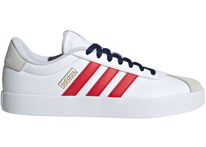 adidas Vl Court 3.0 Cloud White Better Scarlet Team Navy Blue - sneakers view 2