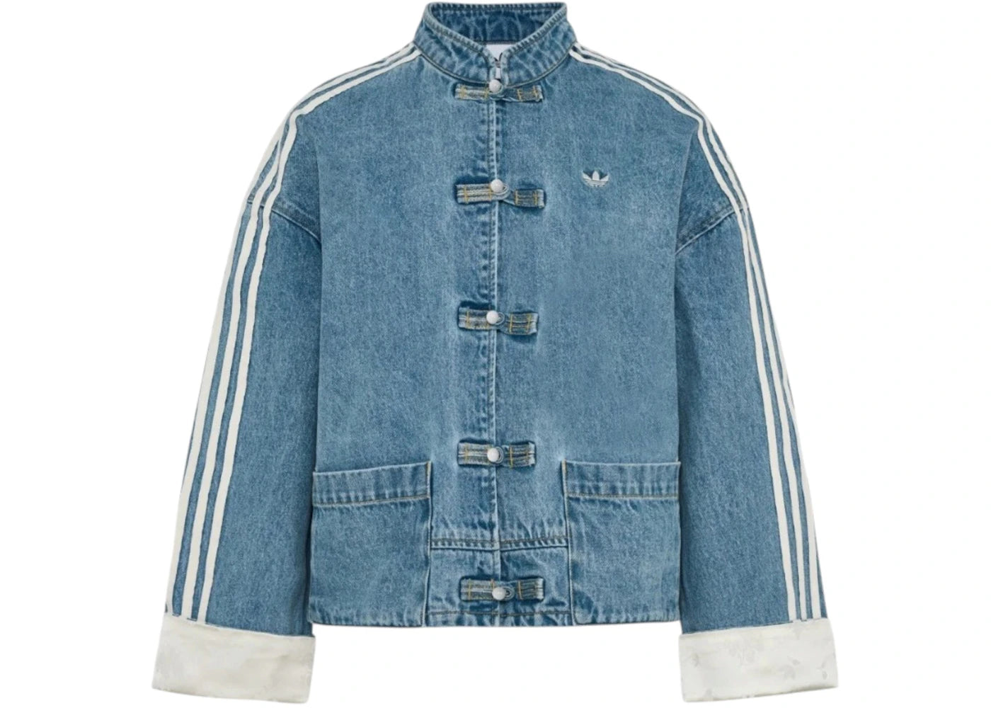 adidas Women New Chinese Jacket Denim - vue 360