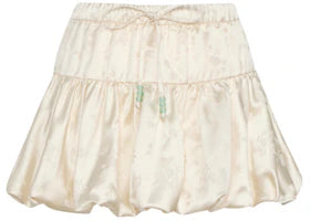 adidas Women New Chinese Satin Bubble Skirt (Asia Sizing) Cream