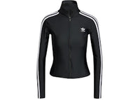 adidas Women's Adicolor 3-Stripes Slim Track Top Black