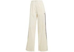 adidas Women's Adicolor Classic Firebird Loose Track Tracksuit Bottoms Cream White/Maroon