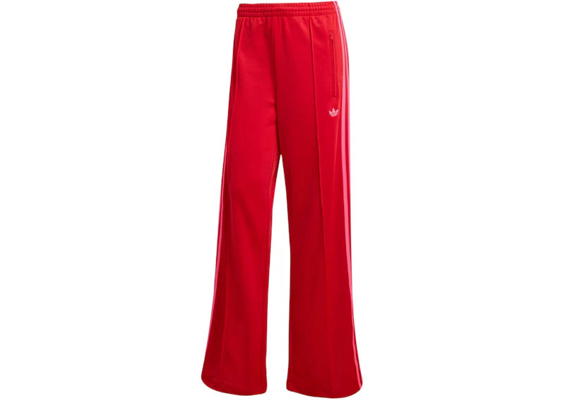 adidas Women's Adicolor Classic Firebird Loose Track Tracksuit Pant Better Scarlet/Lucid Pink - vue 360