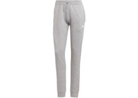 adidas Women's Aeroready Game And Go Regular Tapered Fleece Pant Medium Grey Heather/White