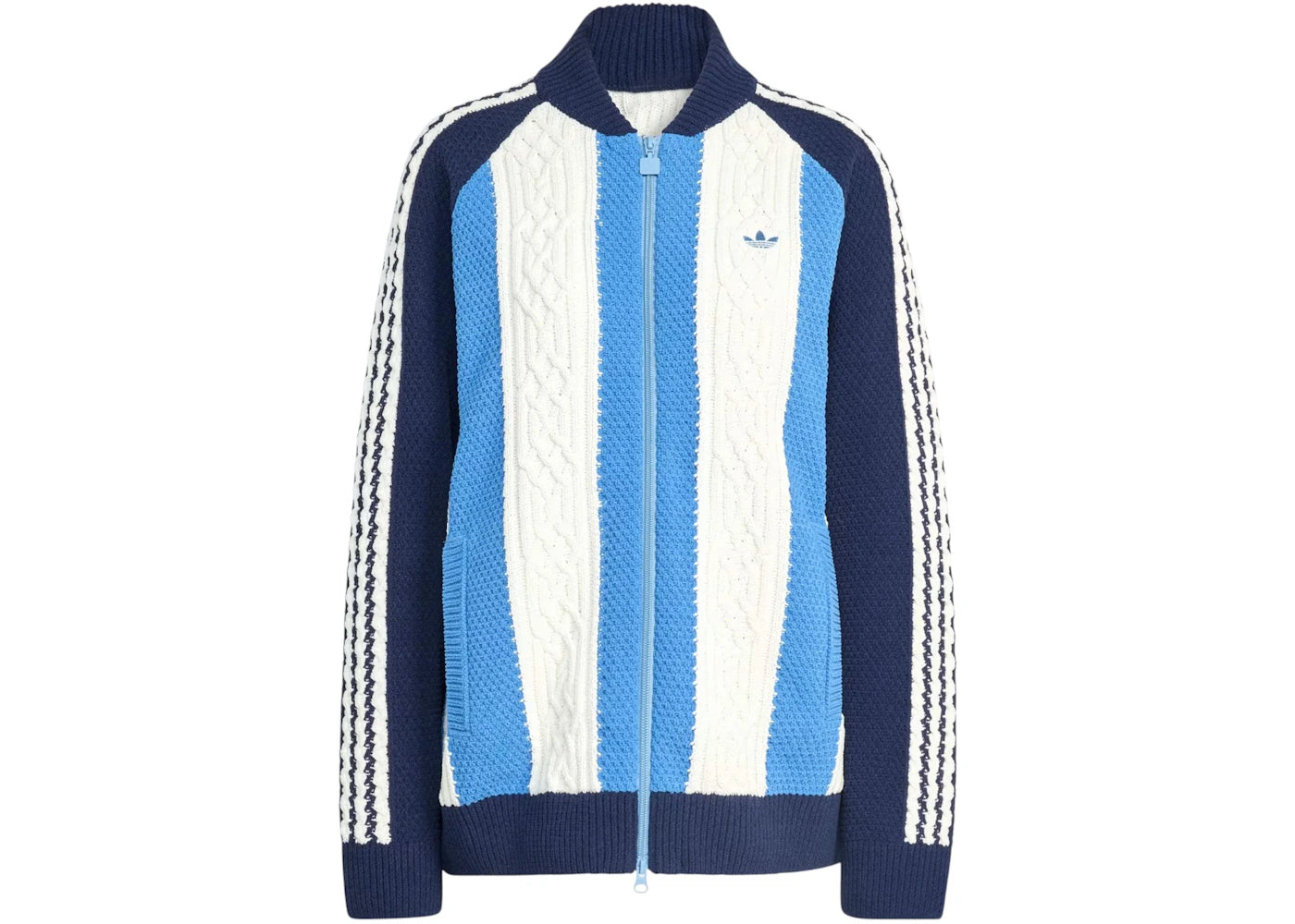 adidas Women's Archive Cutline Knit Track Top Night Indigo/Ash Blue - vue 360
