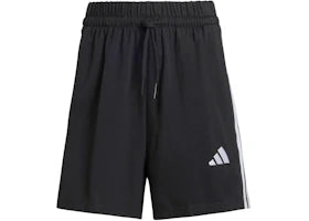 adidas Women's Essentials 3-Stripes Cotton Shorts Black/White