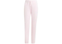 adidas Women's Essentials 3-Stripes French Terry Cuffed Pant Clear Pink/White