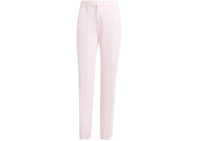 adidas Women's Essentials 3-Stripes French Terry Cuffed Pant Clear Pink/White