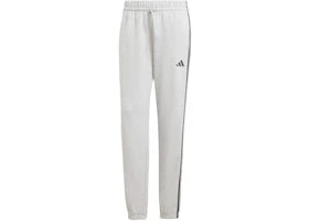 adidas Women's Essentials 3-Stripes French Terry Cuffed Pant Medium Grey Heather/Black