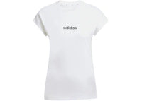 adidas Women's Essentials Linear Cotton T-Shirt White/Black