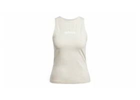 adidas Women's Essentials Linear Slim Cotton Tank Top Wonder Alumina/White - authentic adidas product