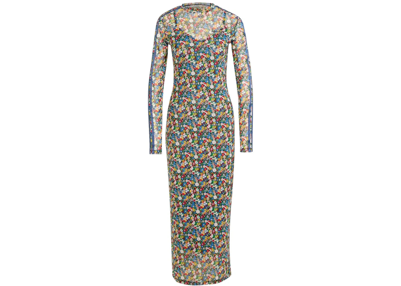 adidas Women's Liberty London Mesh Maxi Dress Multicolor/Night Indigo - vue secondaire A