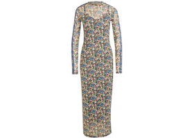adidas Women's Liberty London Mesh Maxi Dress Multicolor/Night Indigo