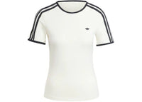 adidas Women's Premium 3-Stripes Cali T-Shirt Off White
