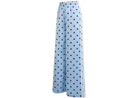 adidas Women's Satin Polka Dots Wide Leg Pant Clear Sky - vue 360