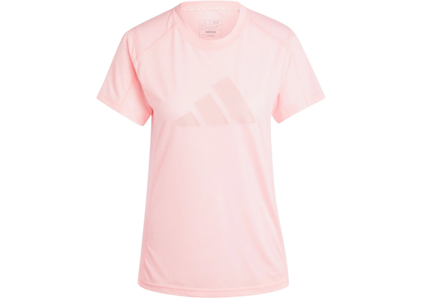 adidas Women's Train Essentials Big Performance Logo T-Shirt Semi Pink Spark/Pink Spark