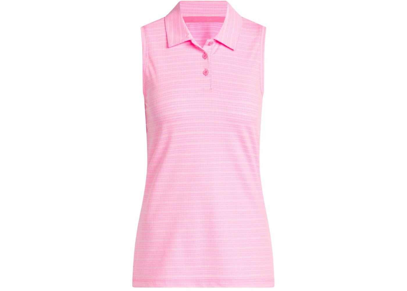 adidas Women's Ultimate365 Jacquard Sleeveless Polo Shirt Lucid Pink - vue 360