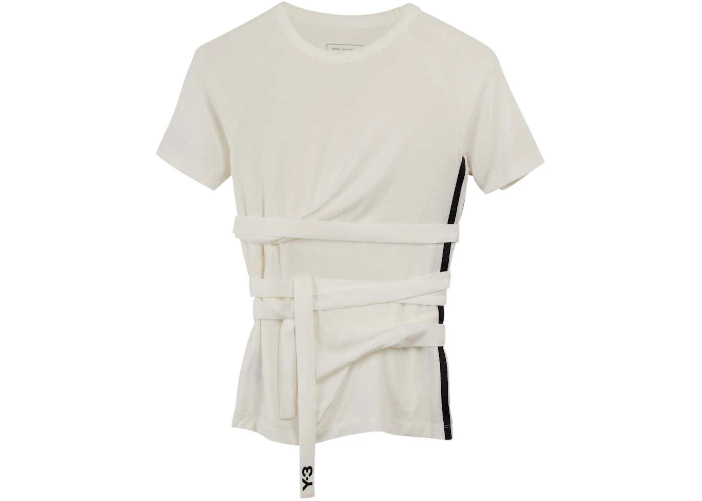 adidas Women's Y-3 Tencel Short Sleeve Tee Core White - vue 360