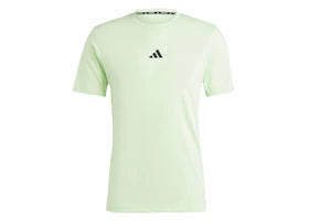 adidas Workout Logo Tee Semi Green Spark/Black - vue 360