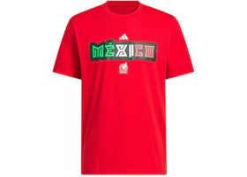 adidas World Cup 2026 Mexico Home Graphic Tee Better Scarlet