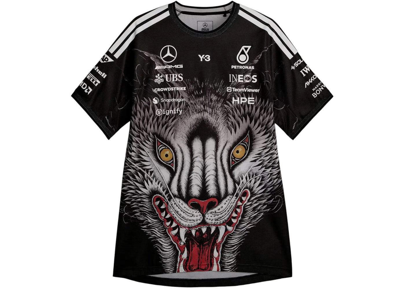 adidas x Y-3 Mercedes Amg Petronas Formula 1 Driver Jersey Black - vue secondaire A