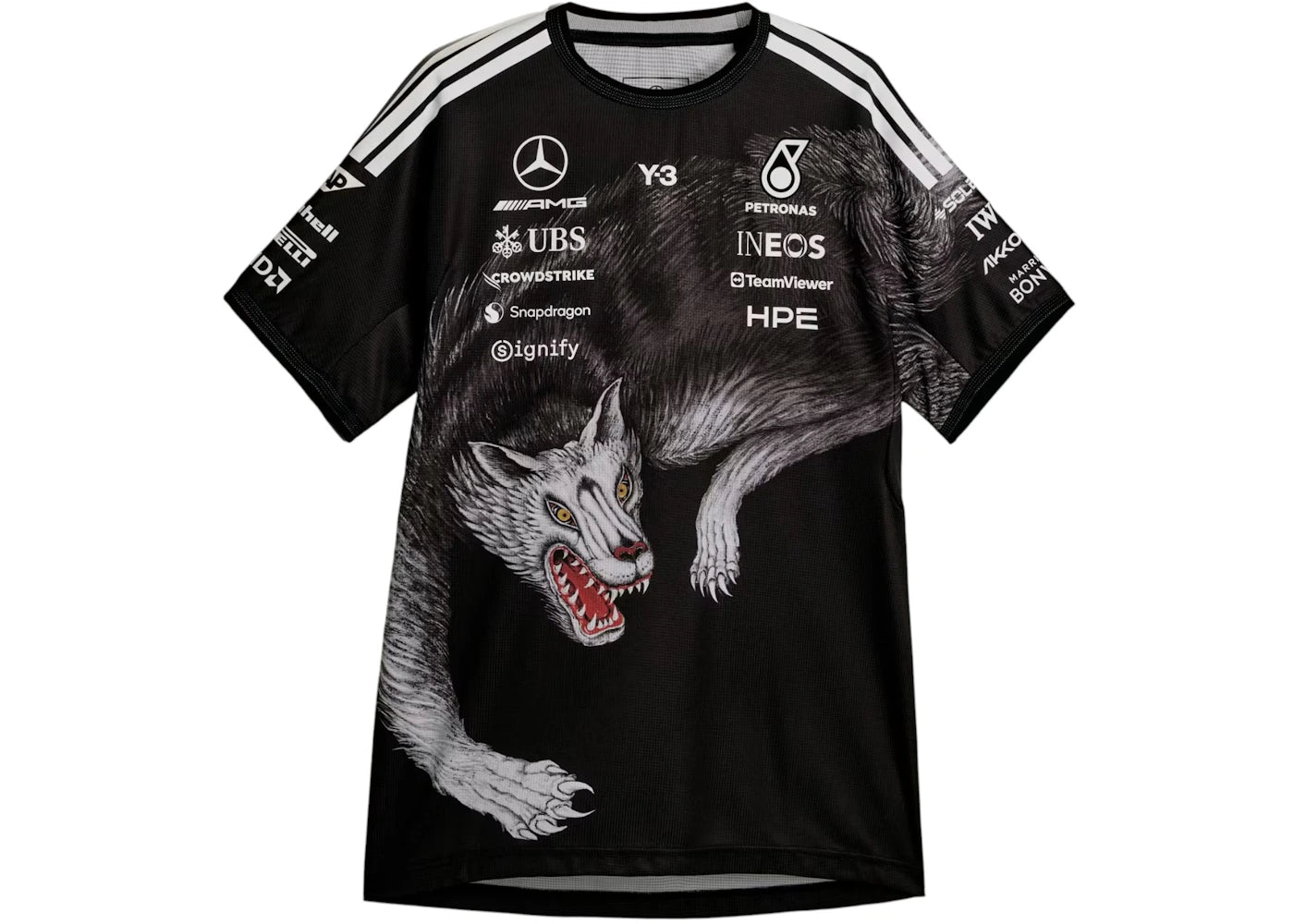 adidas x Y-3 Mercedes Amg Petronas Formula 1 Team Driver Jersey Black - vue secondaire A