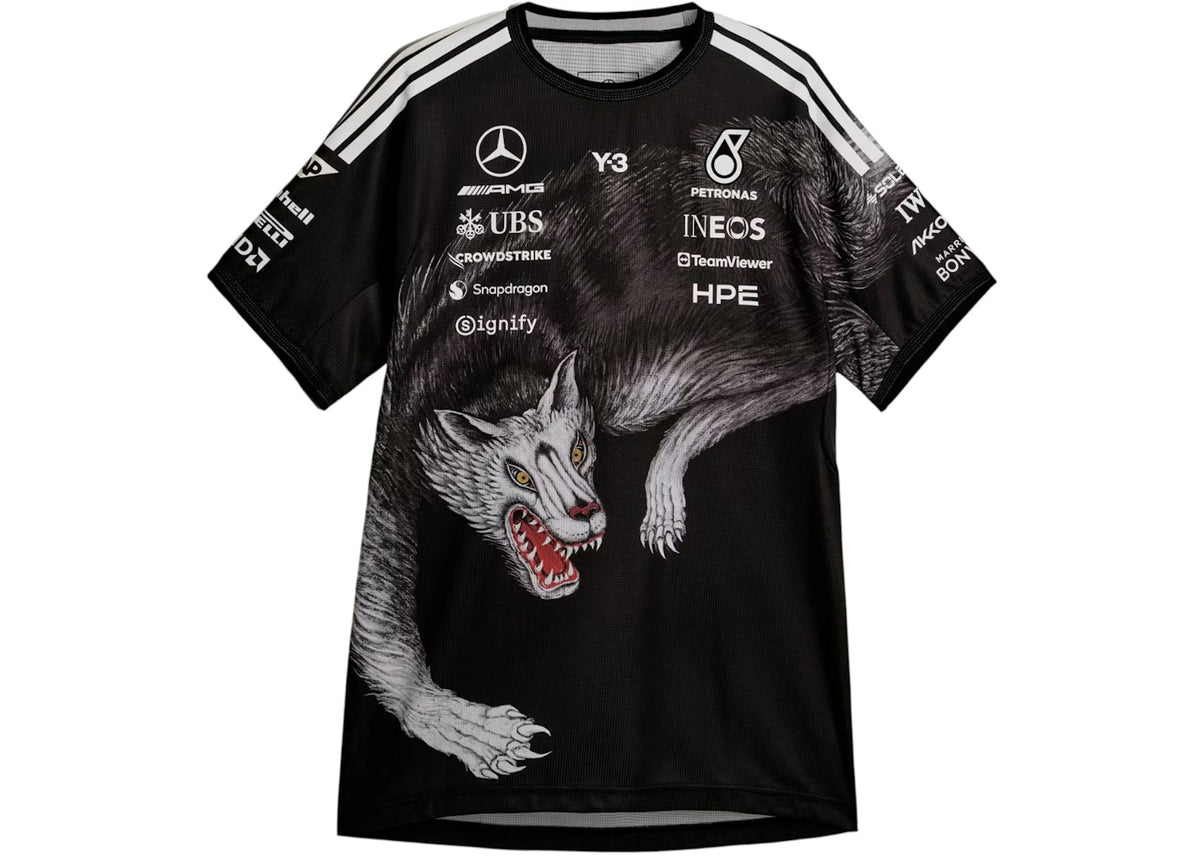 adidas x Y-3 Mercedes Amg Petronas Formula 1 Team Driver Jersey Black - vue 360