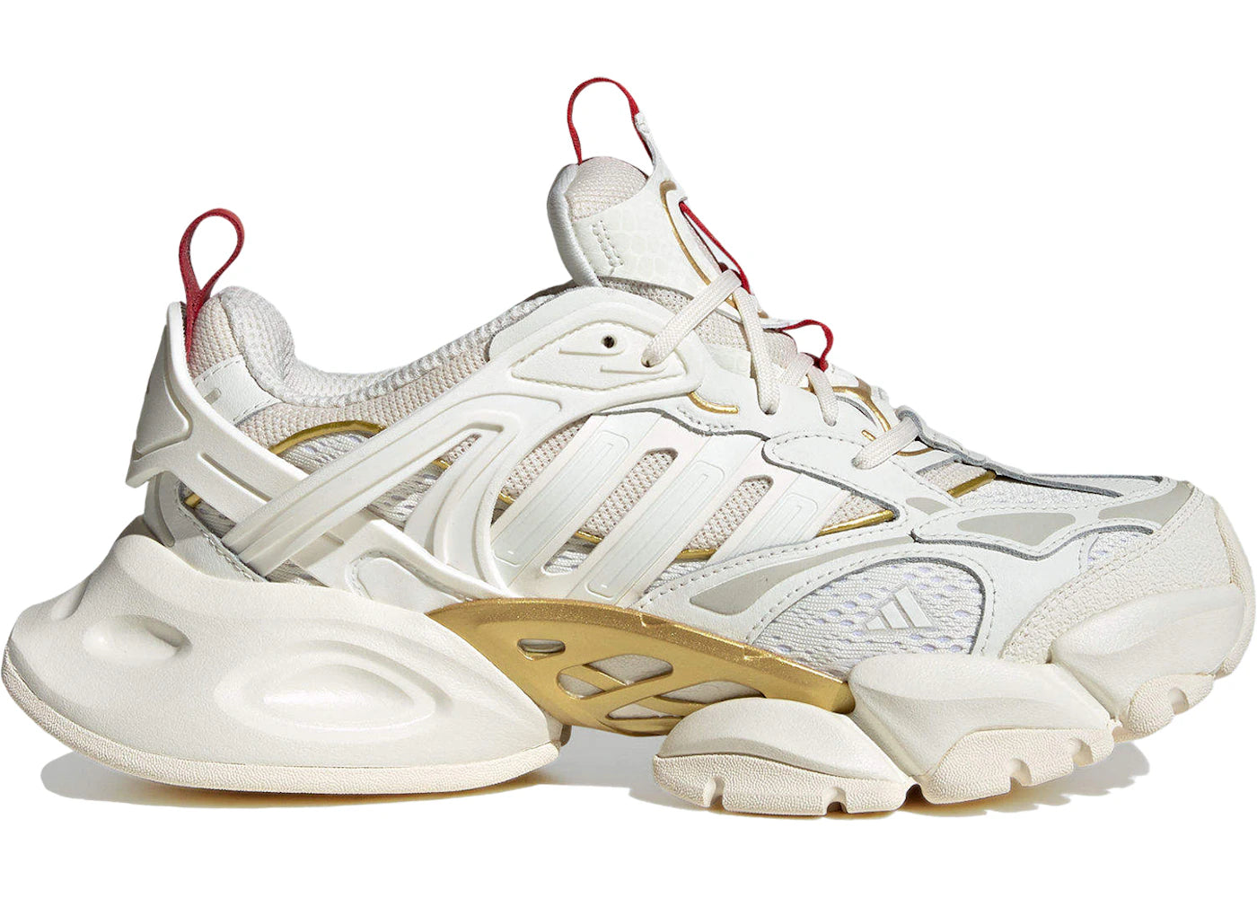 adidas XLG Runner Deluxe Off White Gold Metallic Red