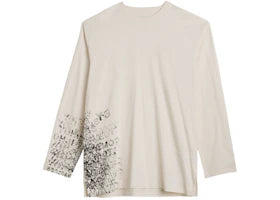 adidas Y-3 GFX Long Sleeve Tee Chalk White