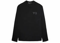 adidas Y-3 Logo Long Sleeve Tee Black