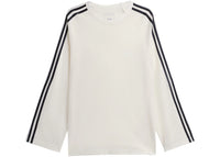 adidas Y-3 Long Sleeve 3 Stripe Top Core White