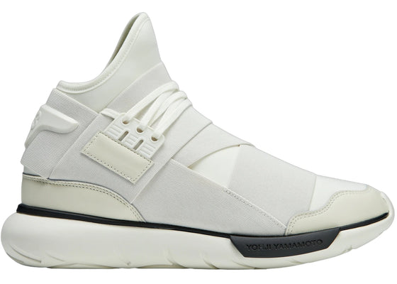 adidas Y-3 Qasa Off White Cream White Black sneakers - authentic adidas shoes