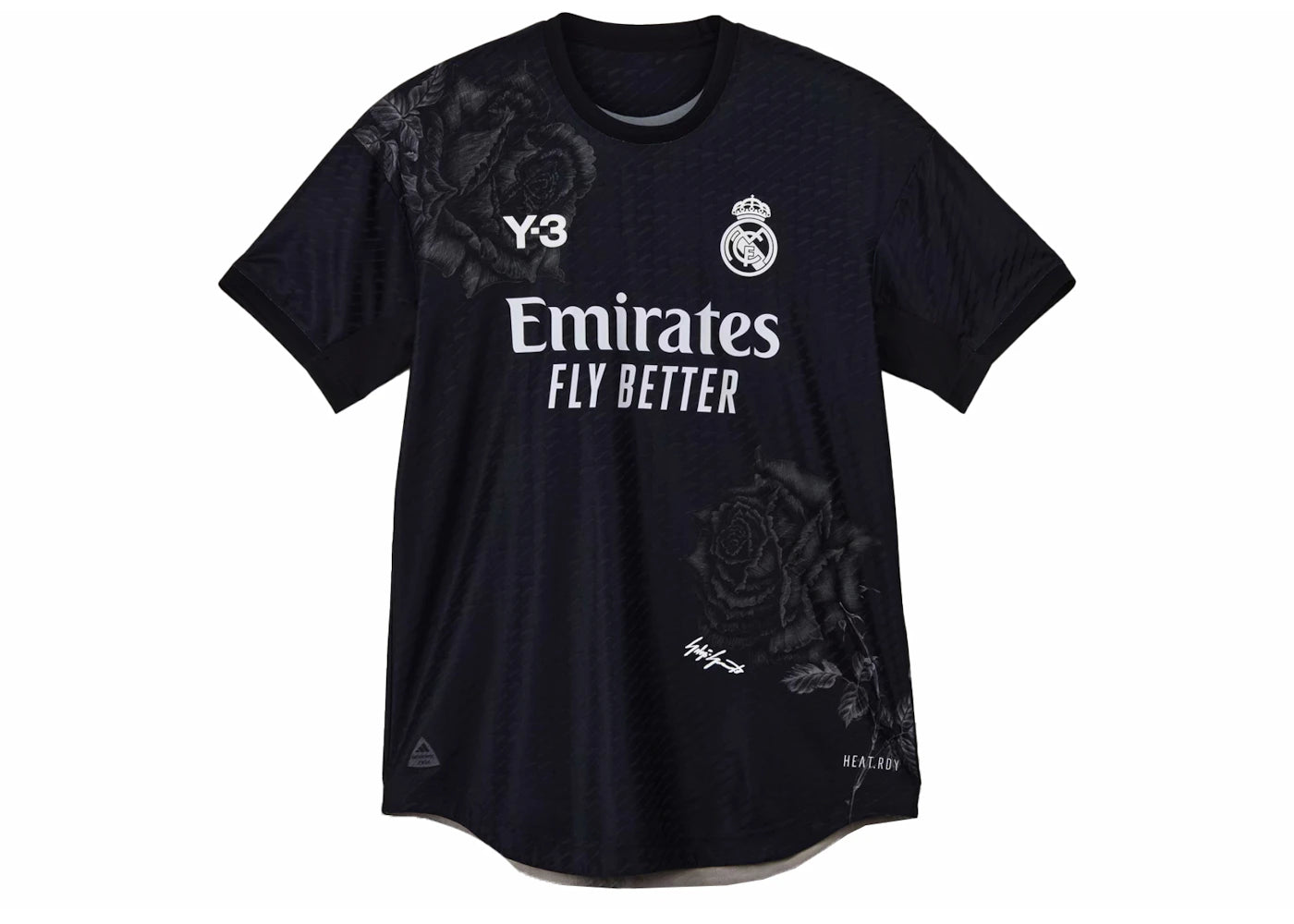 adidas Y-3 Real Madrid 23/24 Special Edition Authentic Jersey Black - vue 360