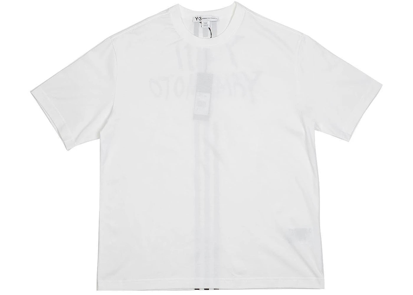 adidas Y-3 Signature Graphic Short Sleeve Tee White - vue secondaire B